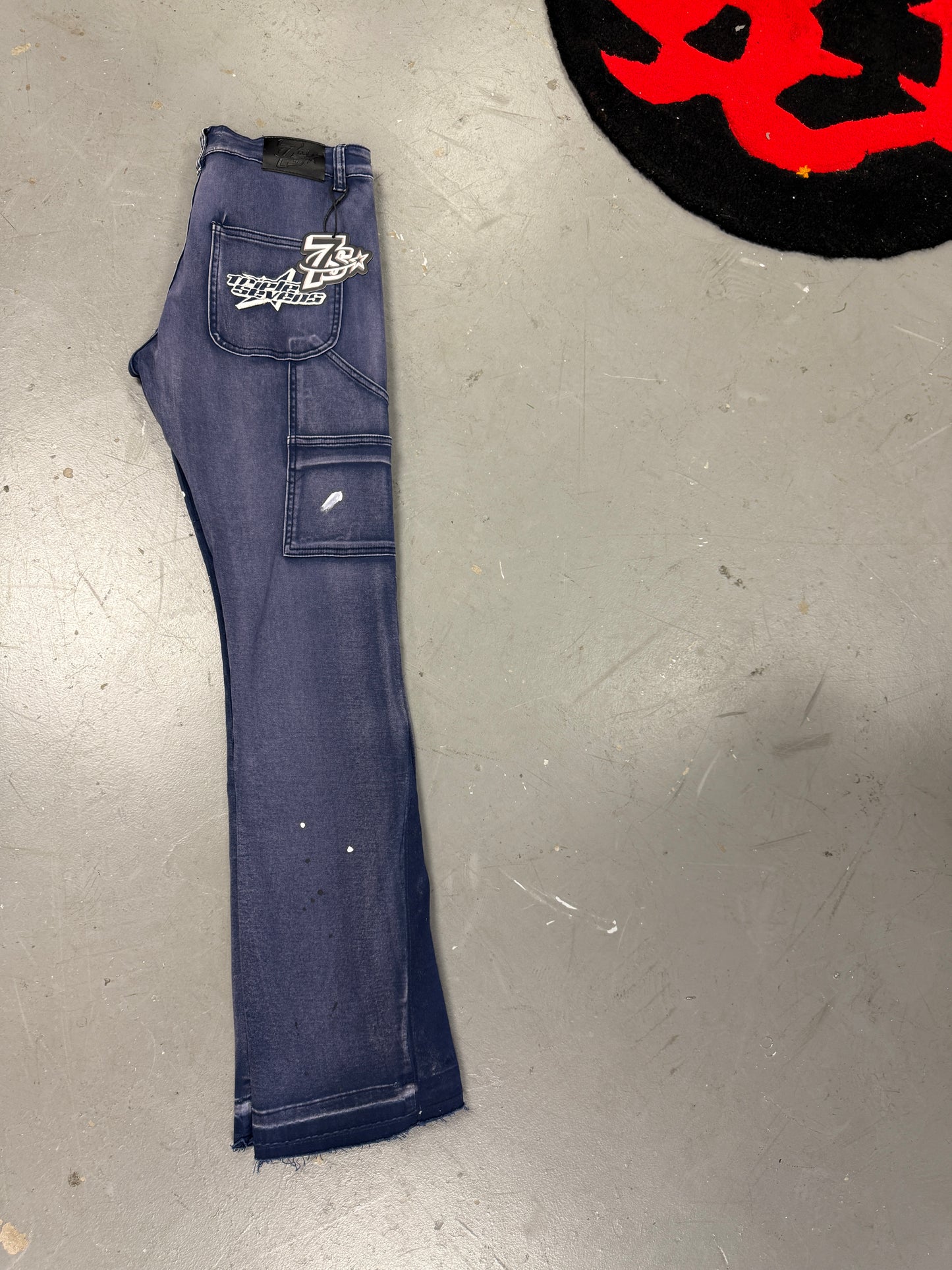 Triple 7s Jeans Blue Acid Wash