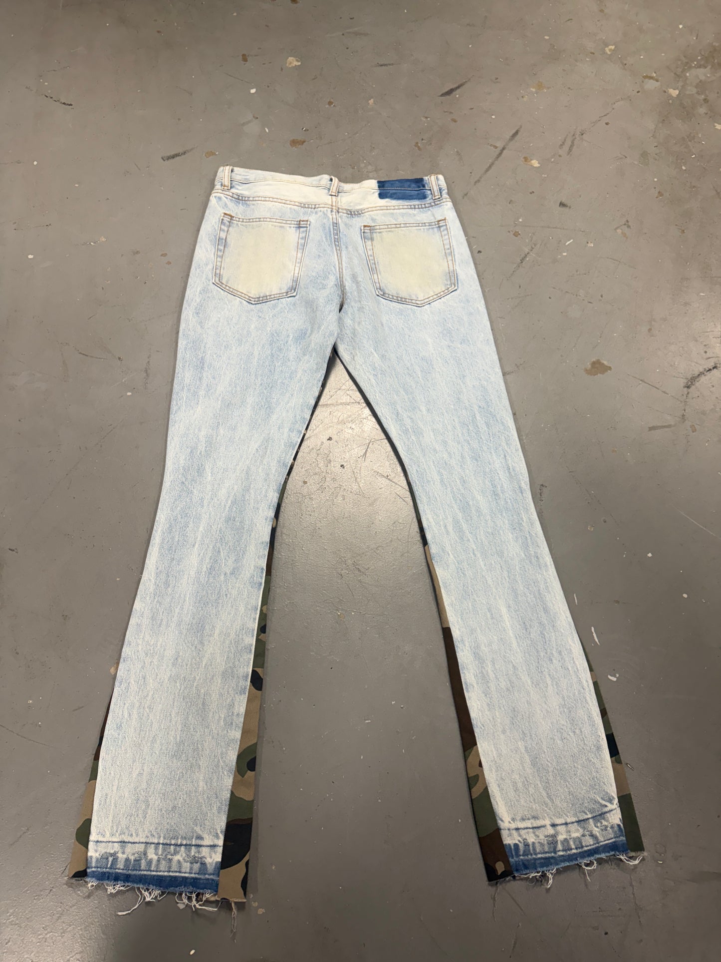 Mnml Cheeta x Camo Print Denim