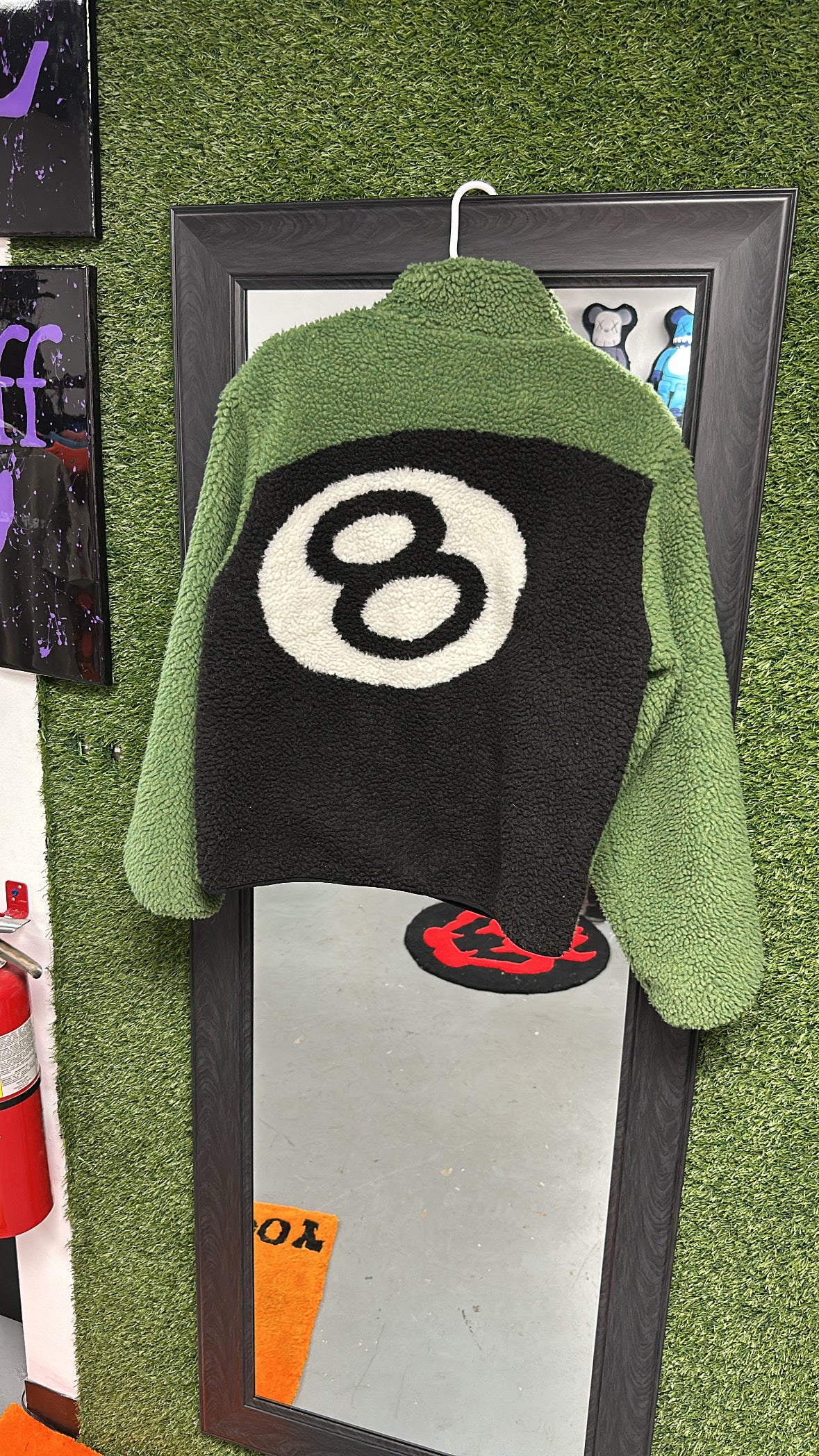 Stussy 8Ball Sherpa Reversible Jacket