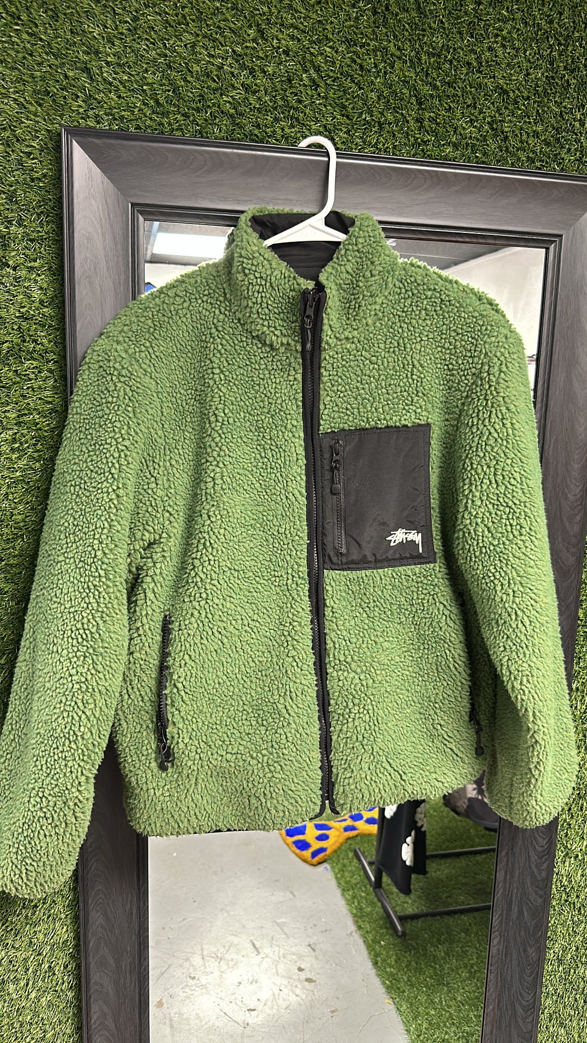 Stussy 8Ball Sherpa Reversible Jacket