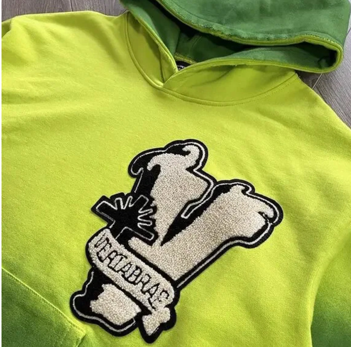 Vertabrae Embroidered Patch Logo Hoodie