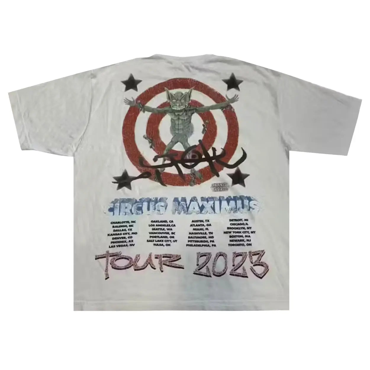 Cactus Jack by Travis Scott Utopia Circus Maximus Tour III Tee 'White
