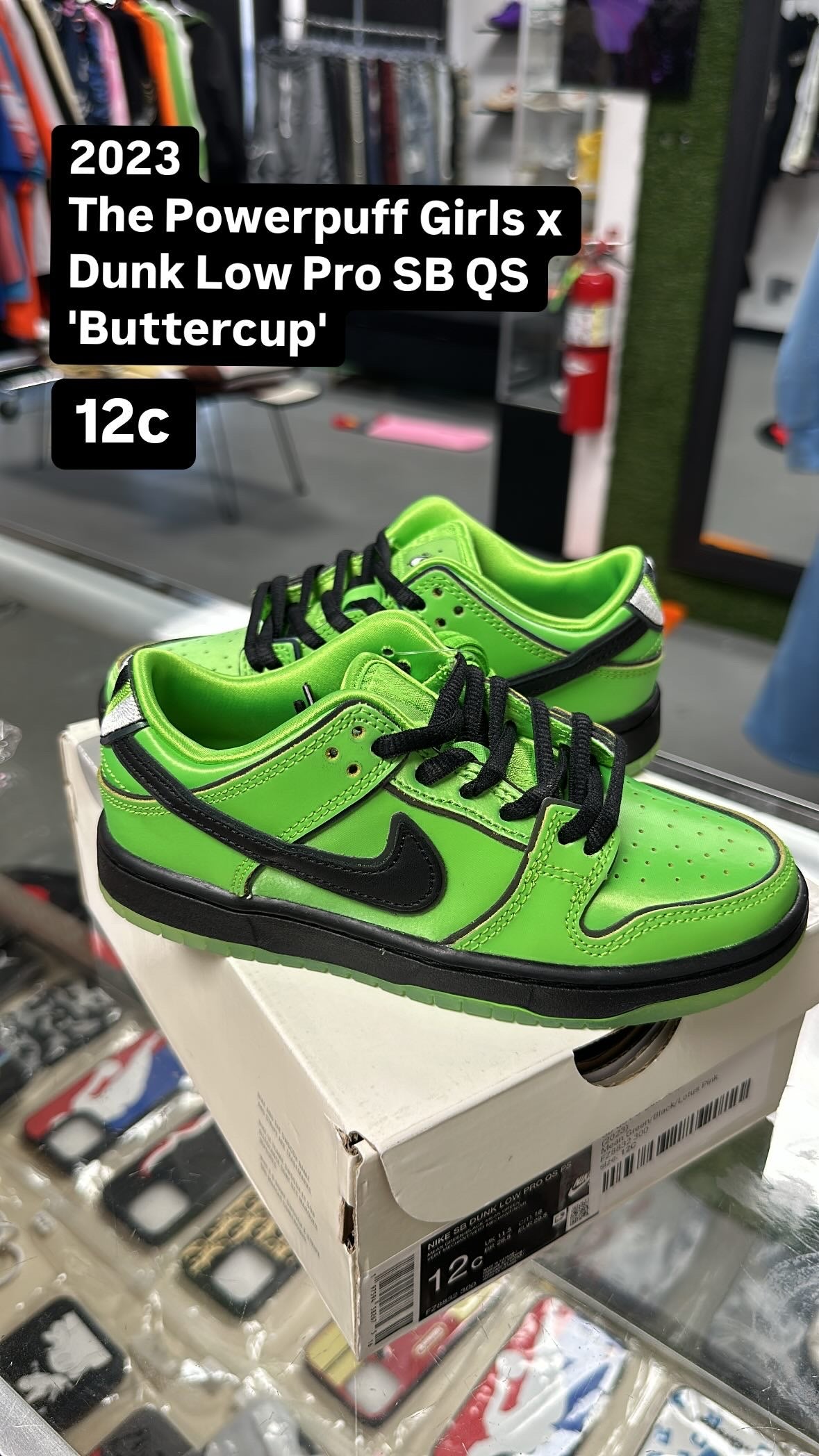 2023
The Powerpuff Girls x Dunk Low Pro SB QS 'Buttercup'
