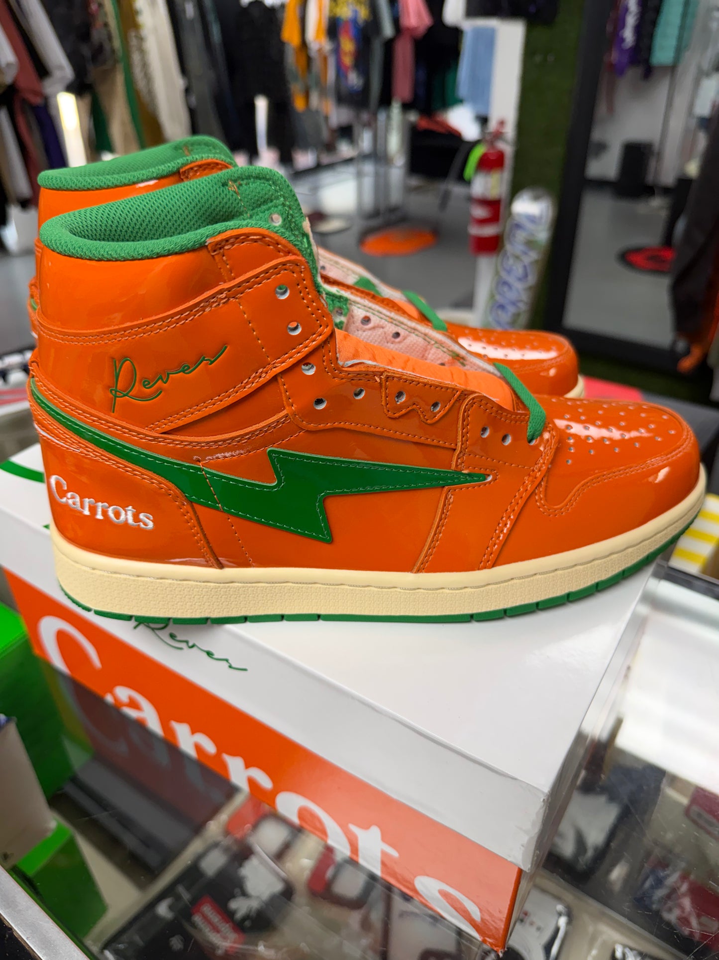 kool kiy size carrots by anwar edition pea green and orange
