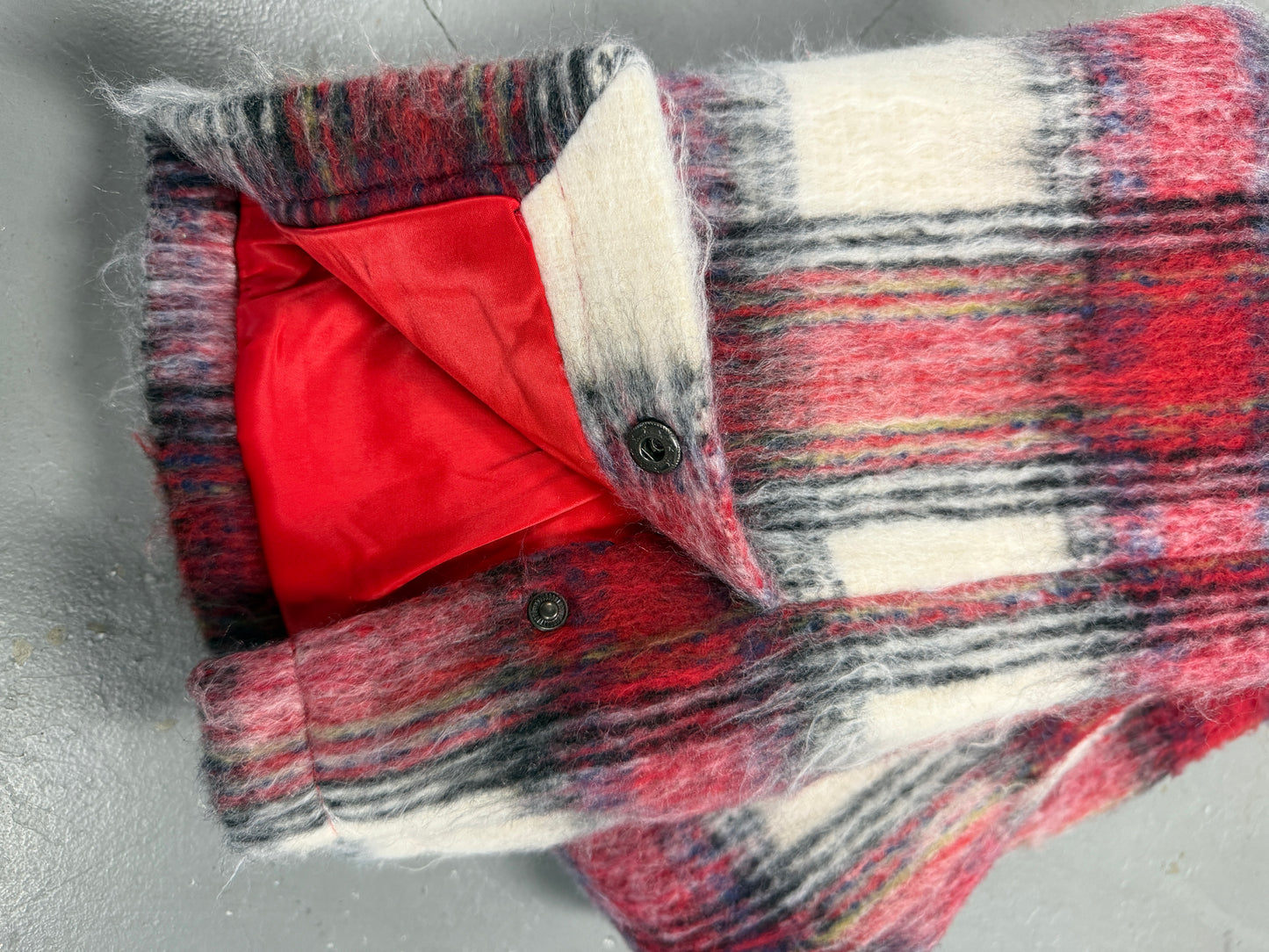 "ELEGANZA" STACKED FLARE MOHAIR ROSSO CREMA