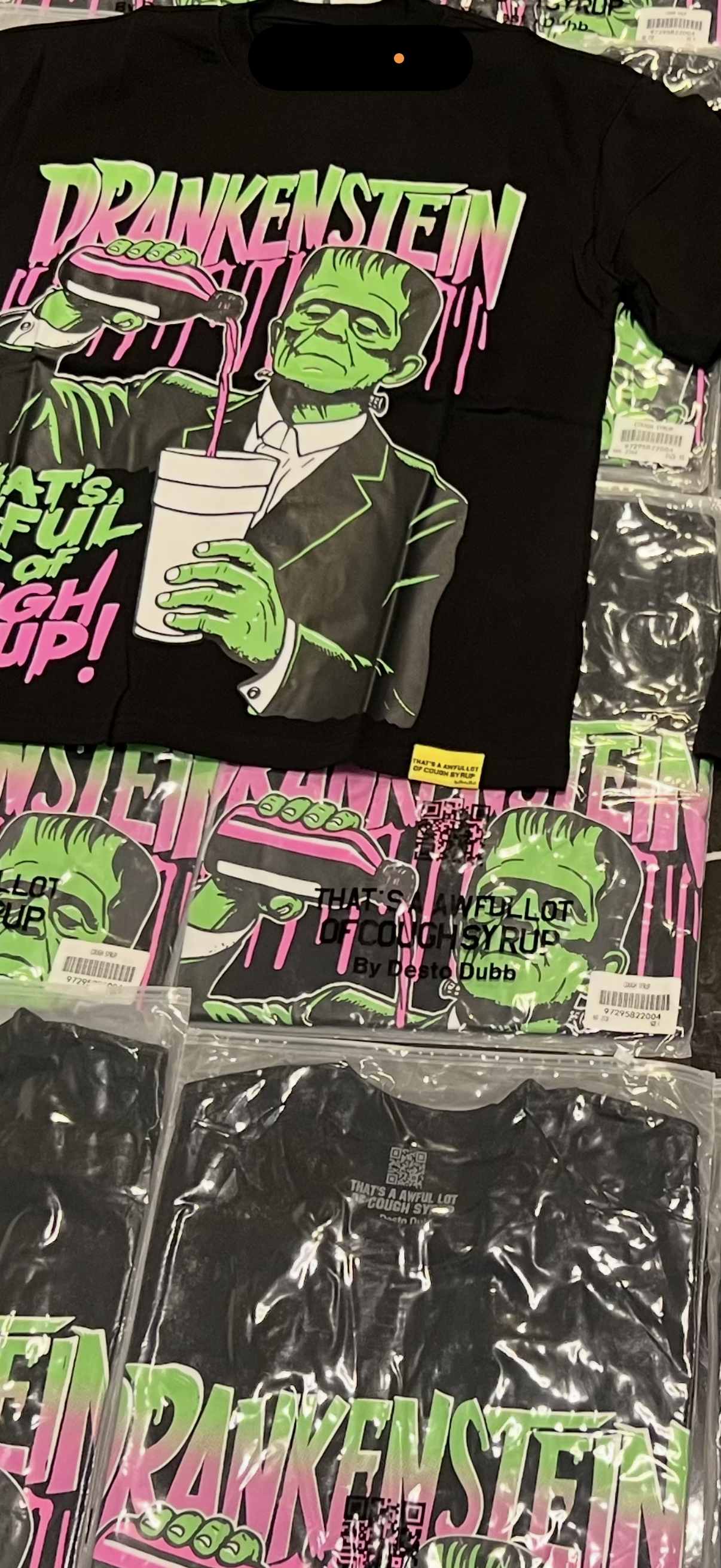 DRANKENSTEIN That's Awful Lot Of Cough Syrup T Shirt 2025 Tee