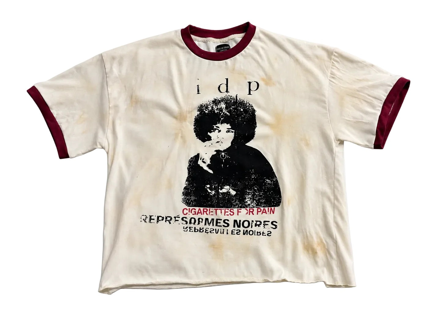 “CIGARETTES FOR PAIN” vintage ringer tee