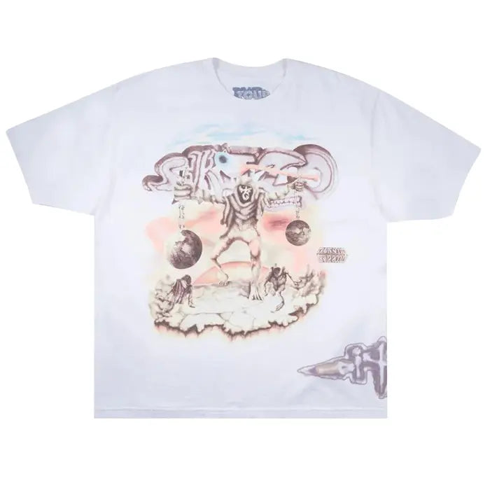 Cactus Jack by Travis Scott Utopia Tour Skitzo Circus Maximus Tee 'White'