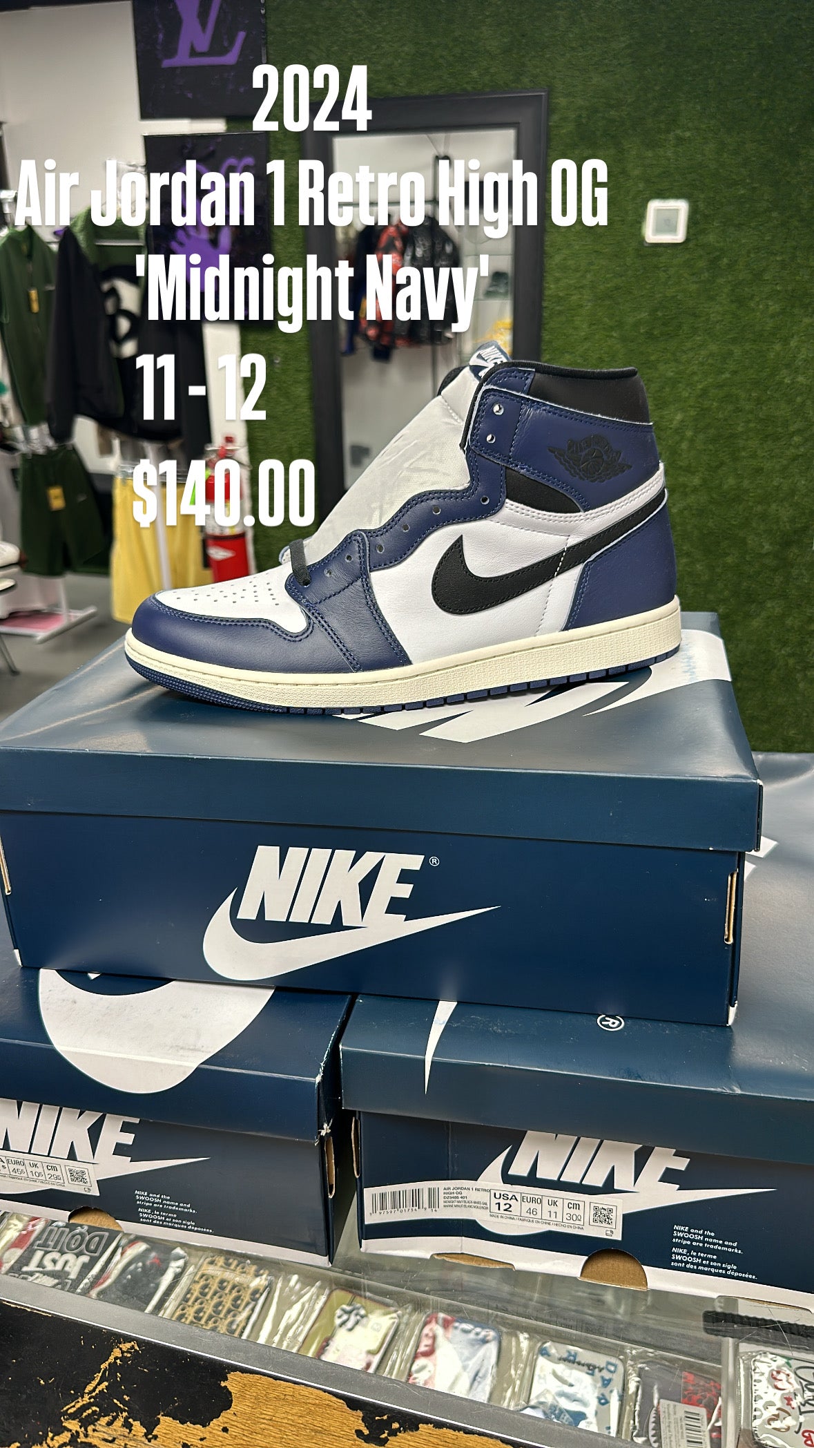 2024
Air Jordan 1 Retro High OG 'Midnight Navy'
