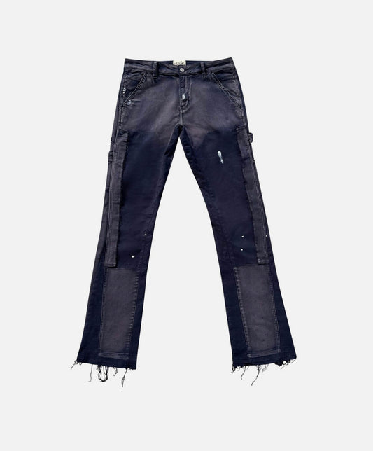 Triple 7s “Navy” Acid wash Denim