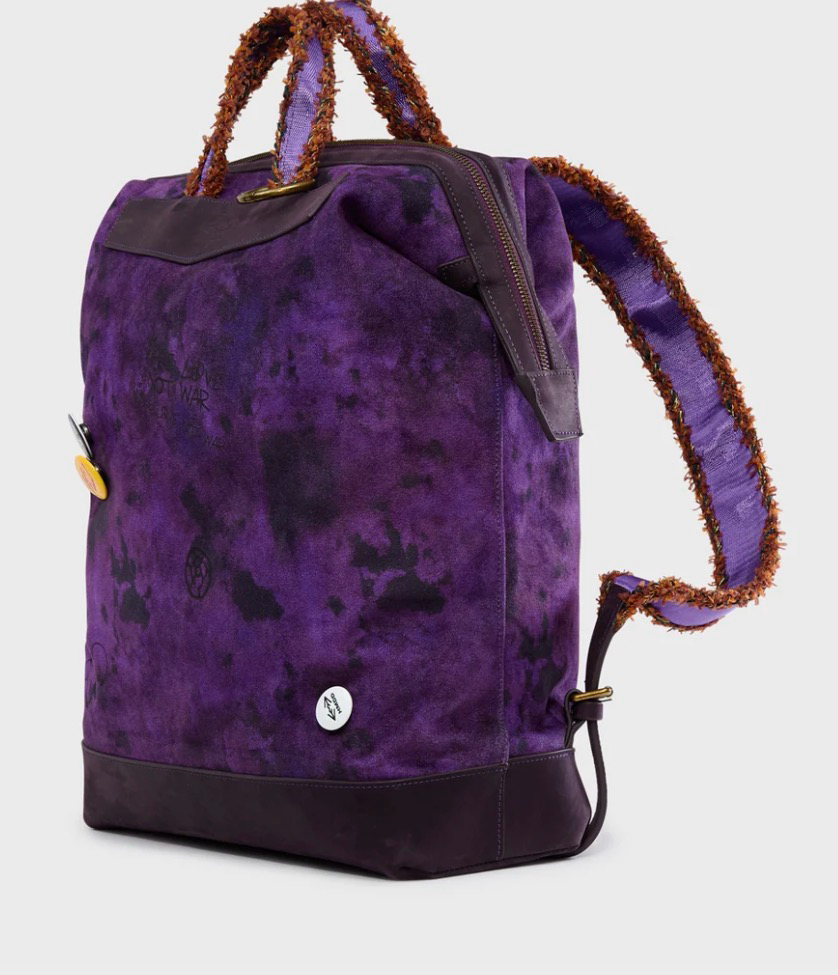 Purple Graffiti Box Bag