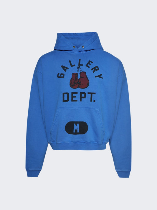 GALLERY DEPT BOXING MERCH HOODIE ROYAL BLUE
