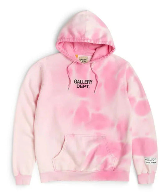 Gallery Dept Center Logo Hoodie "Sunfaded Pink"