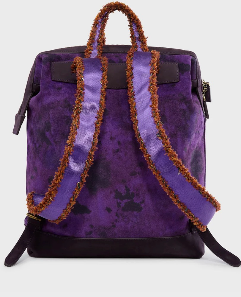 Purple Graffiti Box Bag