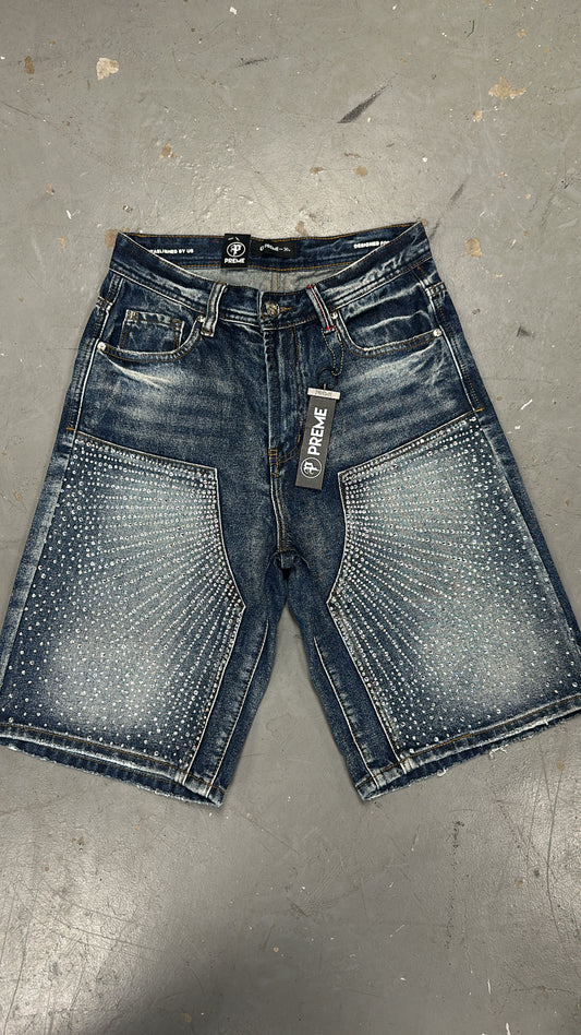 PREME Lightstrike Stoned Denim Shorts