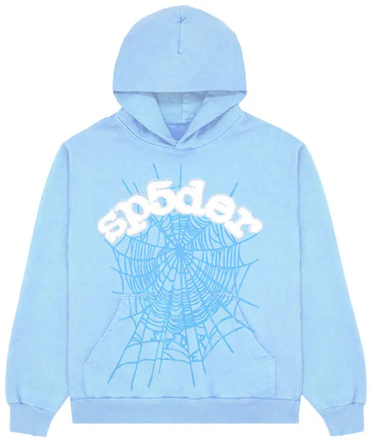 2023
Sp5der Web Hoodie 'Sky Blue'