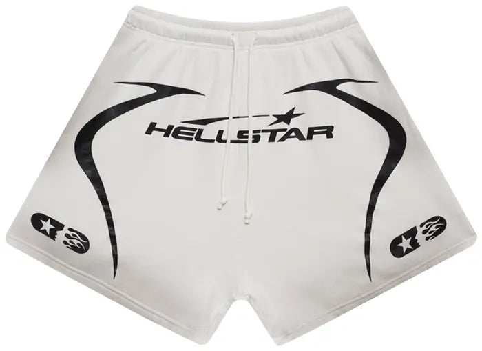 Hellstar Warm Up Shorts 'White'