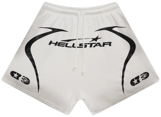 Hellstar Warm Up Shorts 'White'