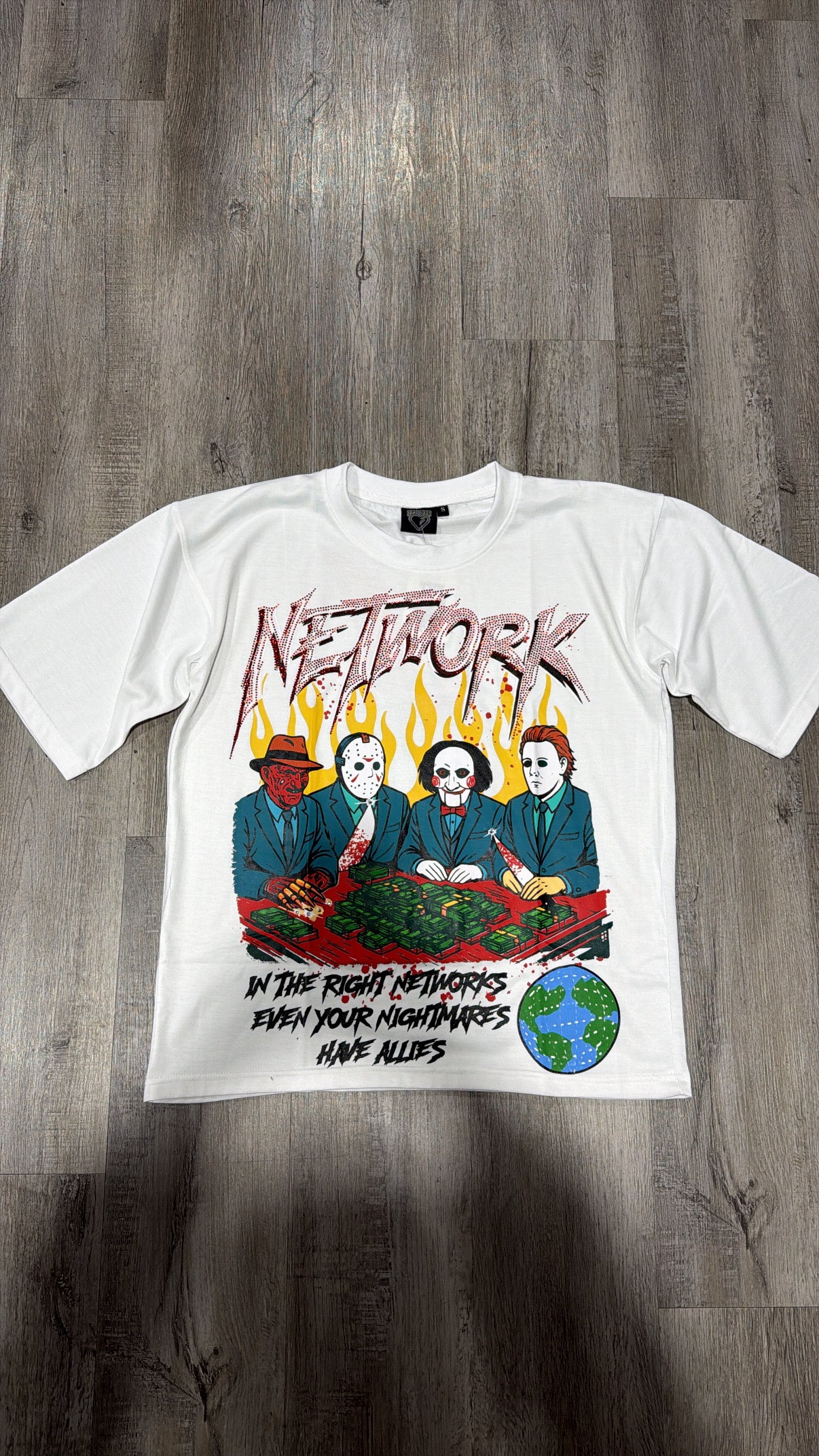 Network RhineStone Graphic Tee