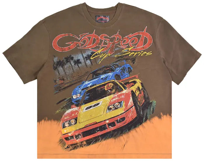 Godspeed F.T.W Tee 'Brown Bleached Wash'
