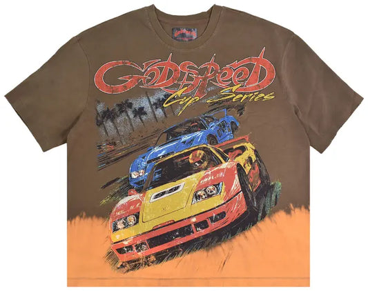 Godspeed F.T.W Tee 'Brown Bleached Wash'