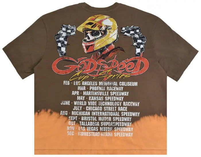 Godspeed F.T.W Tee 'Brown Bleached Wash'